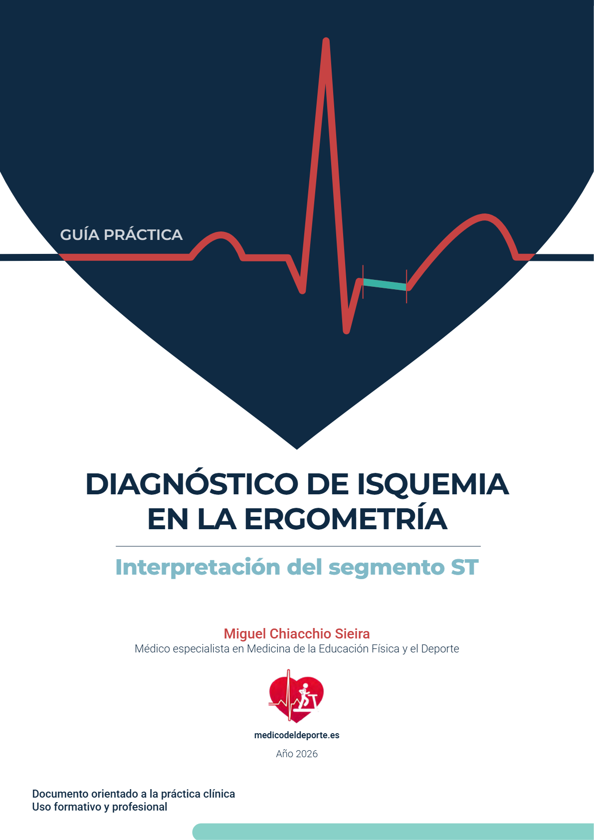 Portada de la guía: Diagnóstico de isquemia en la ergometría